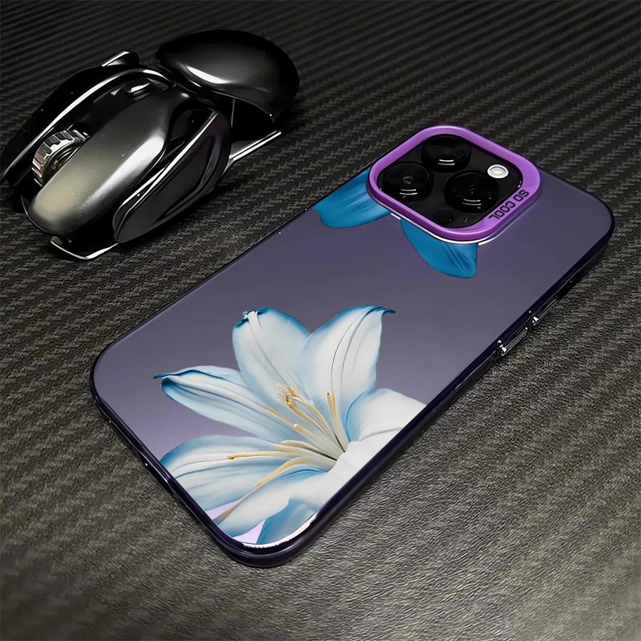 Cartoon Flower Pattern Phone Cover Case for iPhone 17 Pro Max 16 13 12 Pro 14 Plus 15 Air 11