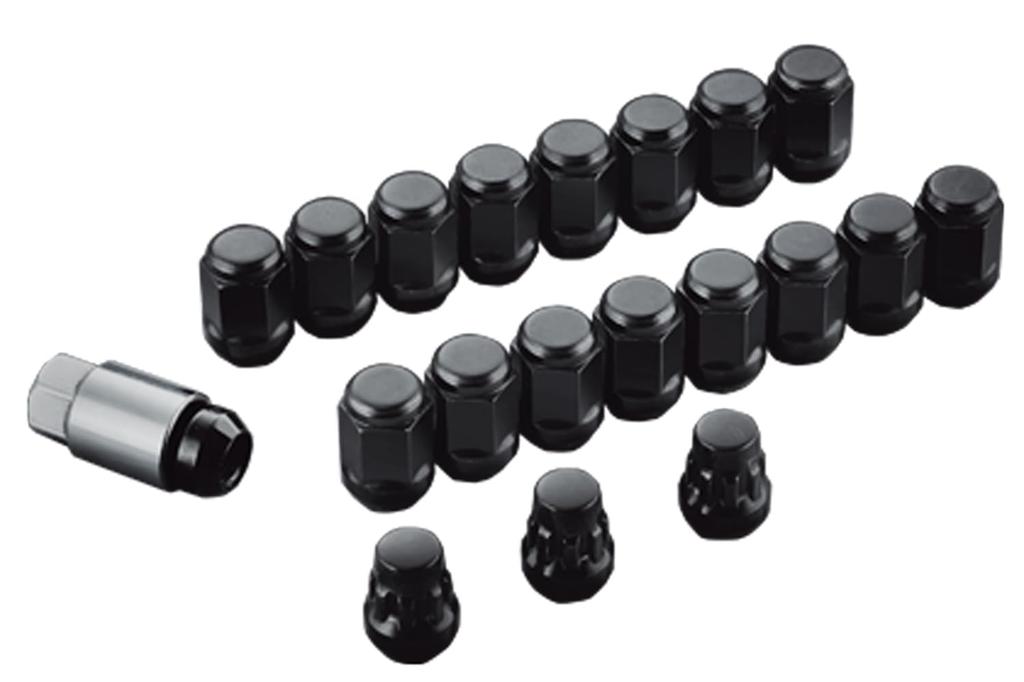 MUGEN Wheel Nut Lock Set for Type R / 08181-XG8 -K1S0-BL & (Black) Legend/Civic (Part Number 08181-XG8-K1S0-BL)