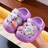 Kids Cartoon Soft Sole Slippers Lightweight Comfortable Indoor Outdoor Non Slip Sandals Adjustable Back Strap Breathable Design