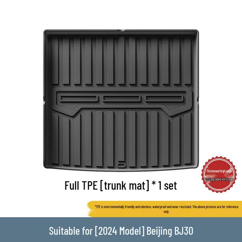 Eco-friendly TPE Floor Mats for 2024 Beijing BJ30: Car, Trunk, and Seat Backrest Mats