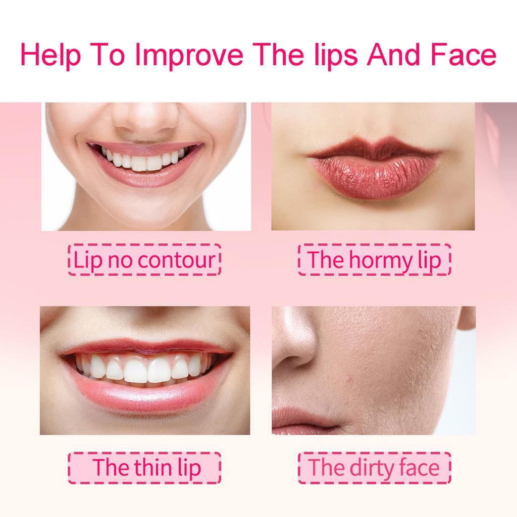 Lip Plumper Device Buty Mouth Quickly Face Cln   Silicone Lip Pump With Brush