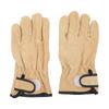 1 Pair Cowhide Work Gloves Inner Polyester Outer Cowhide Breathable Heat Resistant Gloves for Grilling Cooking Baking