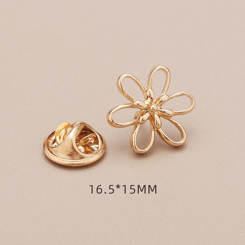 1pcs Cute Mini Brooch Pins Butterfly Flower Pearl Neckline Brooches Shirt Collar Lapel Pin Buckle Fixed Invisible Brooch Jewelry