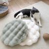 Pet Cushion Cold Winter Animals Beddings Puppy Kitten Crate Cushion Warm Mat For Camping Travel Shelter Backyard Balcony RV