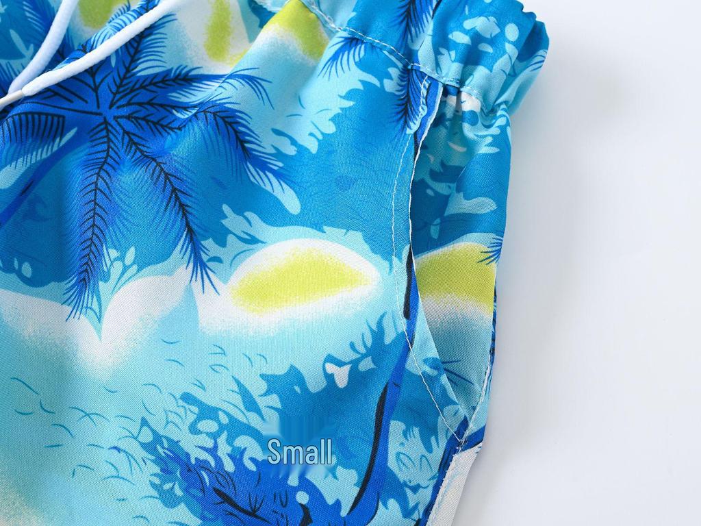 Summer Kids Beach Coconut Tree Boys' Short Sleeve & Shorts Set