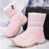 Outdoor Snow Boots Women's Velvet Thickened Cotton Shoes, Winter Zipper Thick-soled Warm Cotton Shoes