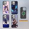 Jolie coque de téléphone Derby U-Uma Musume pour iPhone 17,16,15,14,13,12,11 Plus,Pro Max Housse de chargement sans fil magnétique