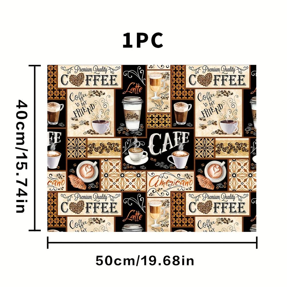 1 Stück Boho Chic Kaffee-Trockenmatte aus Gummi, Geschirr für Cafés, Küchenteppich, Geschirr, langlebig, Kieselalgen-Schlamm, Tischset, Haustier-Kaffeegeschirr-Matte