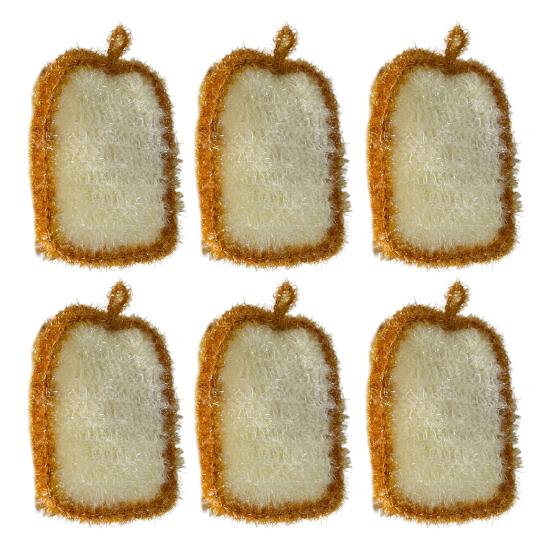 Household Dishcloth Toast-Shaped Kitchen Scrubbers Compressed Cellulose Dish Sponge for Kitchen Cleaning Supplies