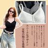 Ekieta Padded Camisole Underwear with Ultra Thin Wireless Tank High Women's Cups, Lightweight, Cups, Top, V-Neck, Elasticity, Soft, Breathable,