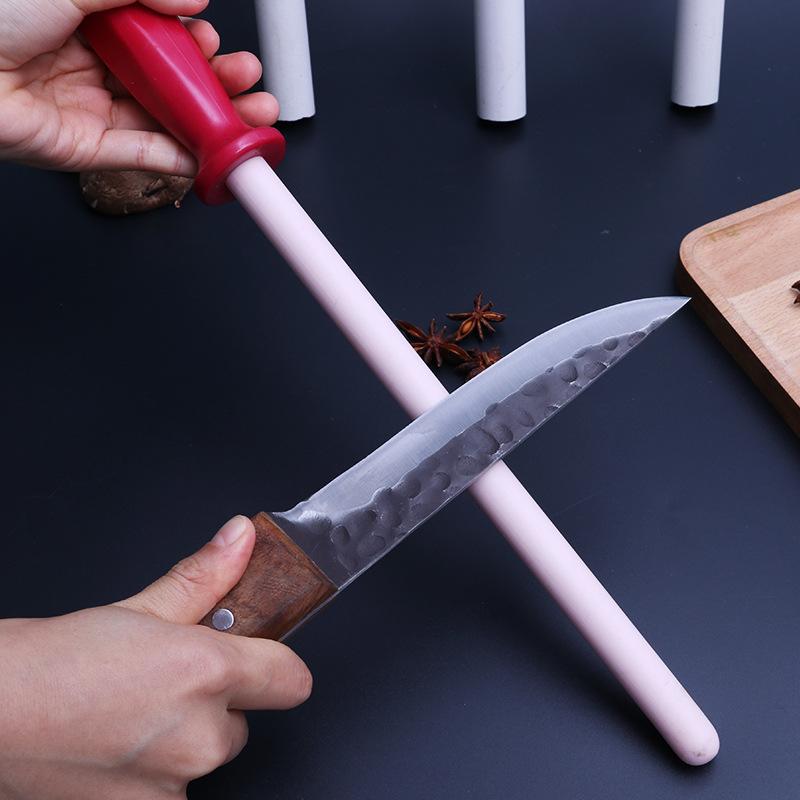 36cm Ceramic Rod Kitchen knife sharpener for Knives guard musat Sharpen Knife Sharpener bar Grinding rod Apex edge
