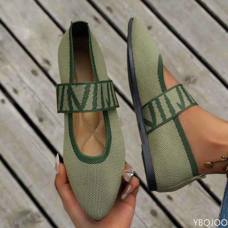 2025 Summer Retro Flat Heel Pointed Shallow Mouth Women's Flat Shoes Women's Ballet Low Heel Barefoot Elegant Large LeFu Shoes