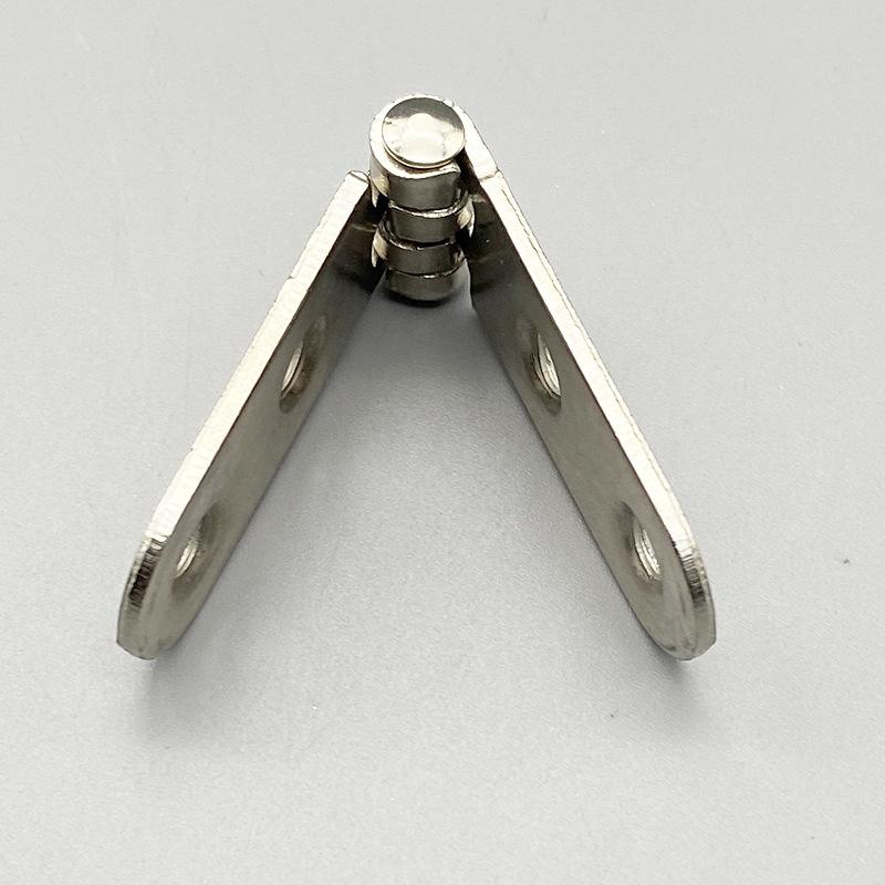 180 Graders 4 st Vikbar Gångjärnsflik Skruvmonterade Gångjärn för Symaskinskåp Rundad Hörnbuffert Gångjärn Möbelbeslag