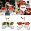 Costume Halloween Wings Headband Red Ladybug Yellow Bee Holiday Party Dress Up