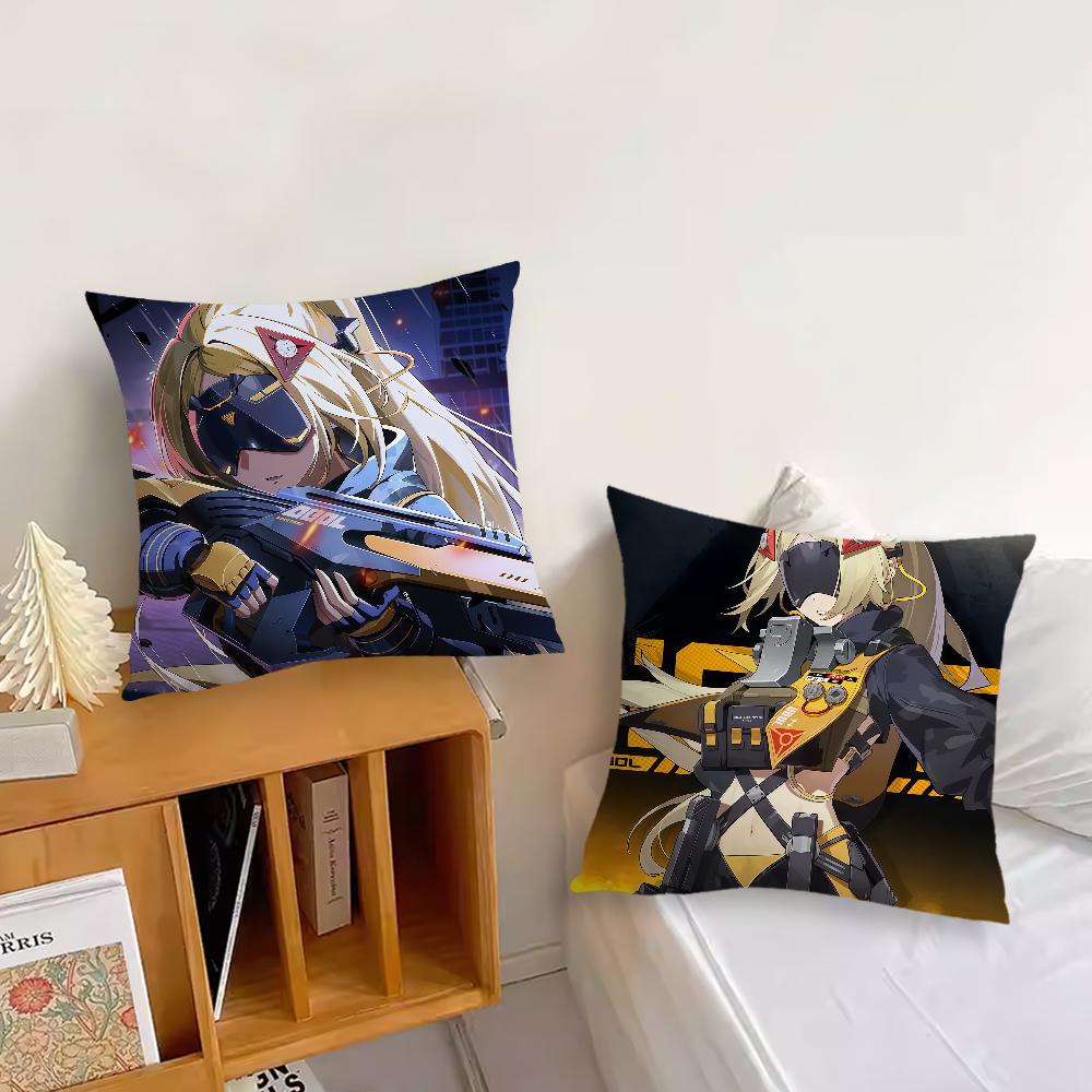 Game Trigger Zenless Zone Zero Game Cushion Cover Pillow Cover Decoration Room Home Sofa Living Office Car Nordic Simplicity