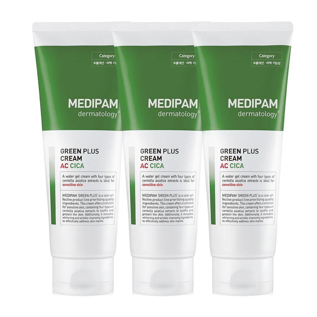 Medipharm Green Plus AC Cica Увлажняющий успокаивающий крем 220 мл 3