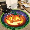 1pc Halloween Pumpkin Chair Carpet for Office Non-Slip, Lightweight, Machine Washable Rug for Office, Room - Holiday Decoryy251016008