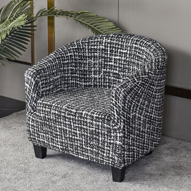 Housse de protection pour chaise de club, housse de protection pour chaise à siège unique, housse de chaise à accoudoirs pour salle à manger, imprimé floral 1 piece