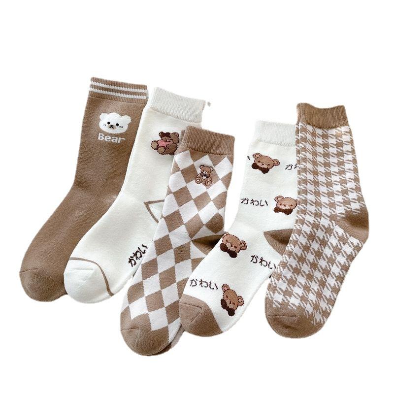 Cold Proof Socks for Women Mid Calf Socks Autumn and Winter Thickened Fleece Lined Warm Long Calf Terry Cloth Socks Long Calf Winter Looped Socks