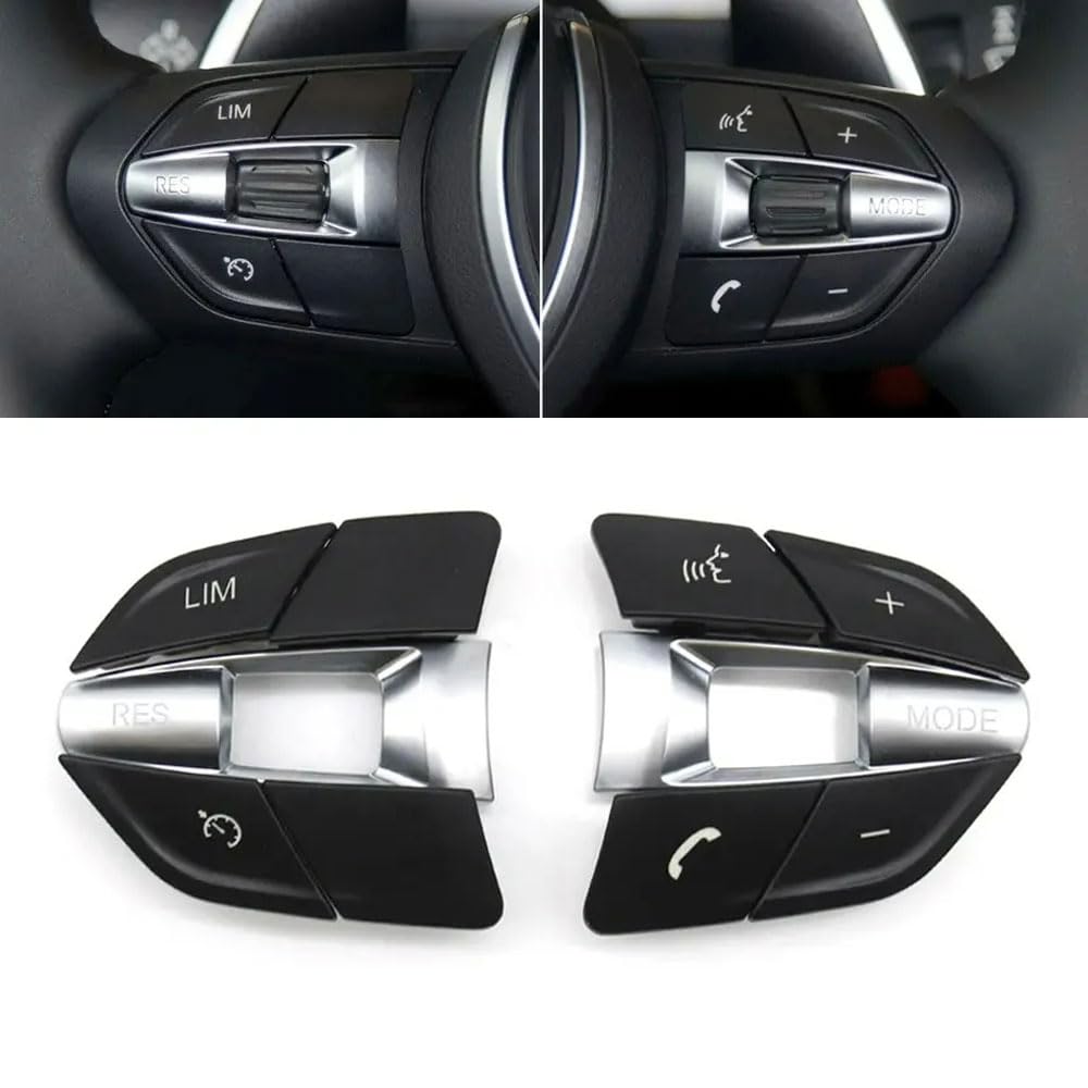 Multifunction M Sport Steering Wheel Control Switch Button Covers for BMW | Steering Accessories Control Button Trim Replacement for M Series F10 F11