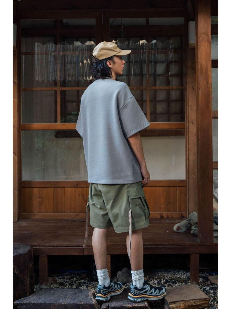 FGSS Menswear | 26SS Japanese Cityboy Cool Touch Space Cotton Small Collar Short Sleeve Loose T-shirt