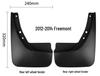 Fiat Freemont 2012-2014 Car Tire Mudguard Covers for Export.