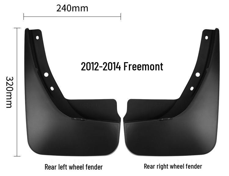 Fiat Freemont 2012-2014 Car Tire Mudguard Covers for Export.