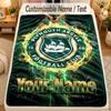 Flanelová dekaPlymouth Argyle FC Vlastní jméno Text Personalizovaná Měkká Teplá Přehozová deka Domácí dekorace Dárek