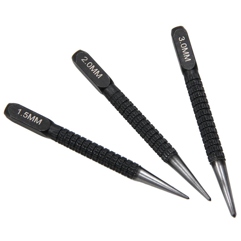 Non Slip Center Punch for Alloy Steel Metal Wood Marking Drilling Tool 1.5/2/3mm