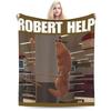 Marcus The Worm Meme Blanket Fleece Decoration Robert Help Me Breathable Lightweight Thin Throw Blankets for Sofa Bedspread
