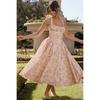 Summer New Slim-Fit Suspender Dress, European And American Fashion Printed Neck Lace Dress