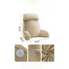 Comfortable and Thick Sofa Chair Waist Protection Pillow Bedhead Backrest Student Dormitory Pillow Headboard Cushion, Large Backrest Enlarged Pillow