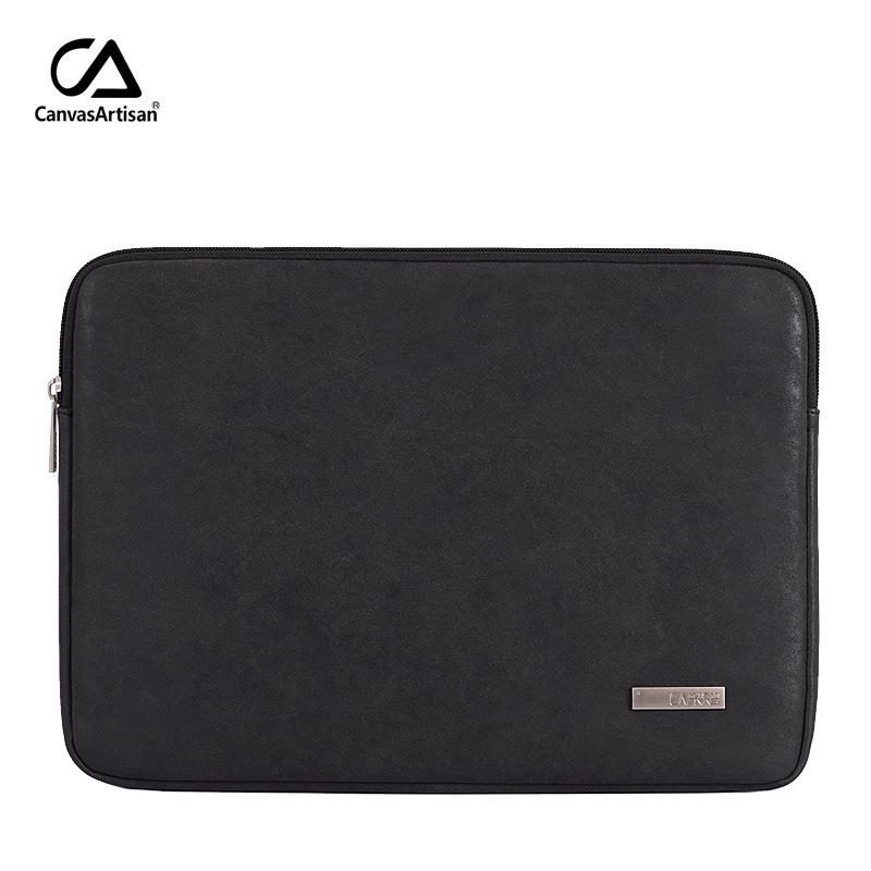 17-inch Faux Leather Laptop Sleeve and Computer Bag