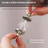 24/1pair Magnetic Curtain Clips Closure Self-Adhesive Magnetic Patch Drapes Buckle Detachable Shower Curtain Magnet Fastener