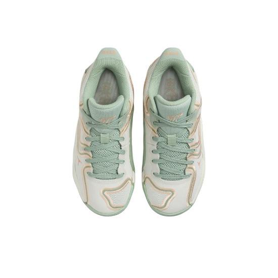 Jordan Tatum 3 Anti Slip Wear Resistant Mid Top Children's Basketball Shoes Beige Green Kids' HF3136-002