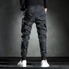 Ležérne nohavice Pánske Jarné a Jesenné Tenké Slim-fit Kórejská Verzia Elastický Pás Módny Trend Sťahovacia Šnúrka Pracovné Nohavice