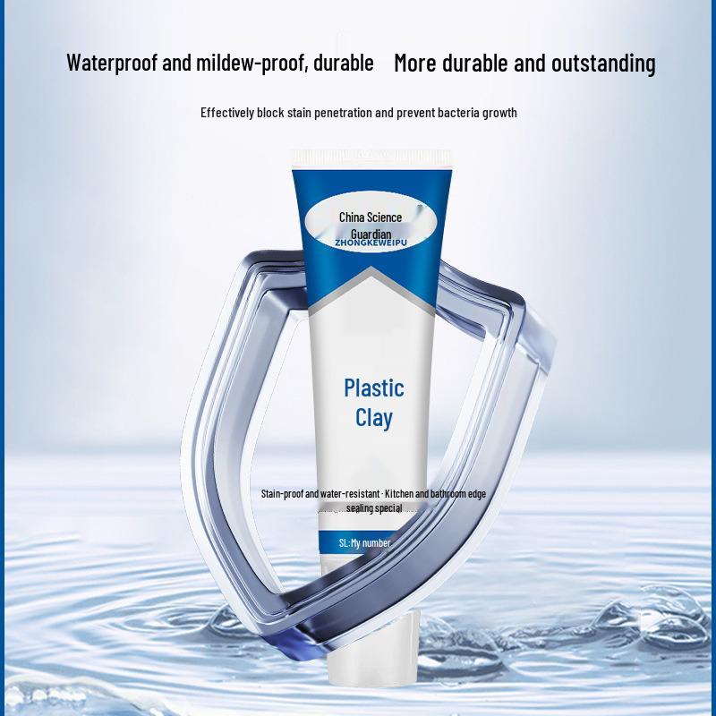Plastic Steel Waterproof Sealant - White, Anti-Mold, for Kitchen, Bathroom, Toilet & Sink Grouting.