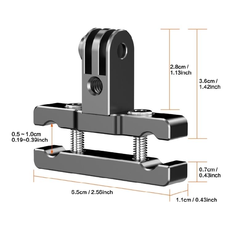 Aluminum Camera Mount Bike Post Mount Clamp for Bicycles For Stability and Durability in Various Riding Conditions