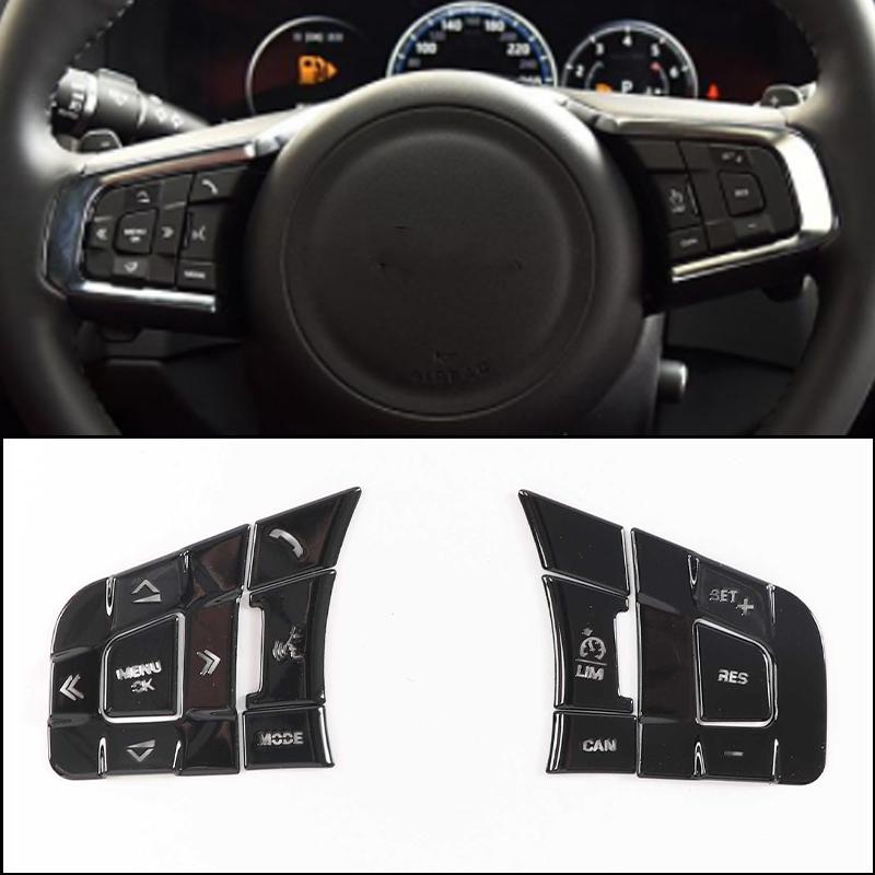 For Jaguar XF XJ 2008- Car AC Gear Switch Repair Decals aluminum alloy Button Stickers Car Accessories Interior