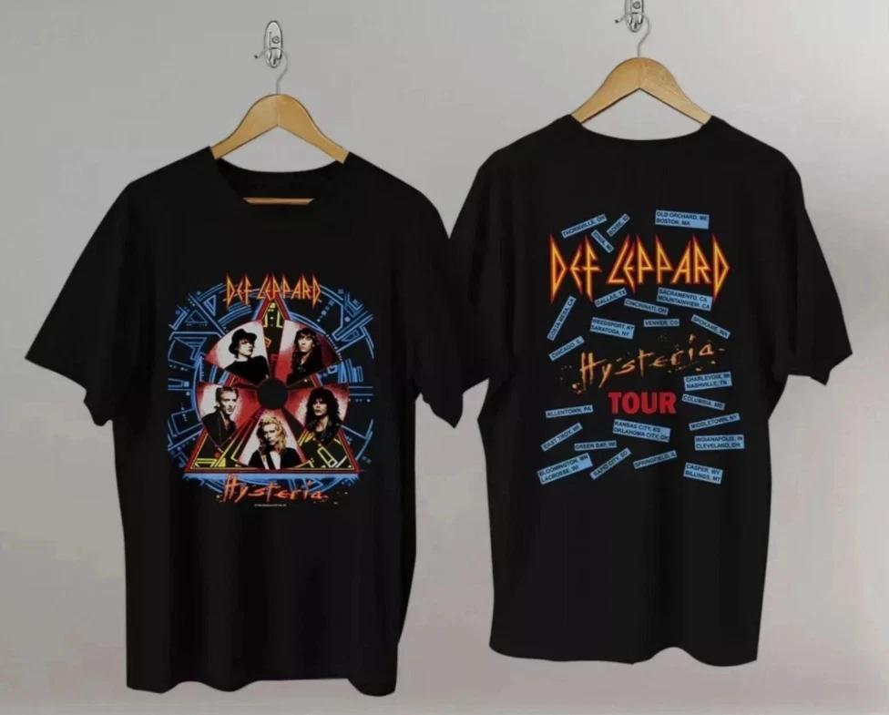 

Trending Vintage Def Leppard Hysteria Concert Tour T-shirt 1988 Limited Edition 3XL