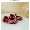 Girls' small leather shoes 2025 spring and autumn new Xiaoxiangfeng little girl princess shoes soft-soled Doudou shoes baby single shoes trend