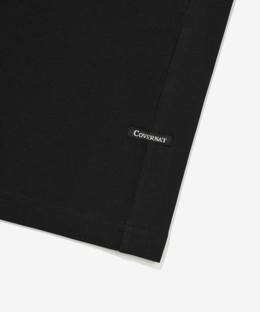 COVERNAT Cool Cotton Tropical Graphic T-Shirt Black