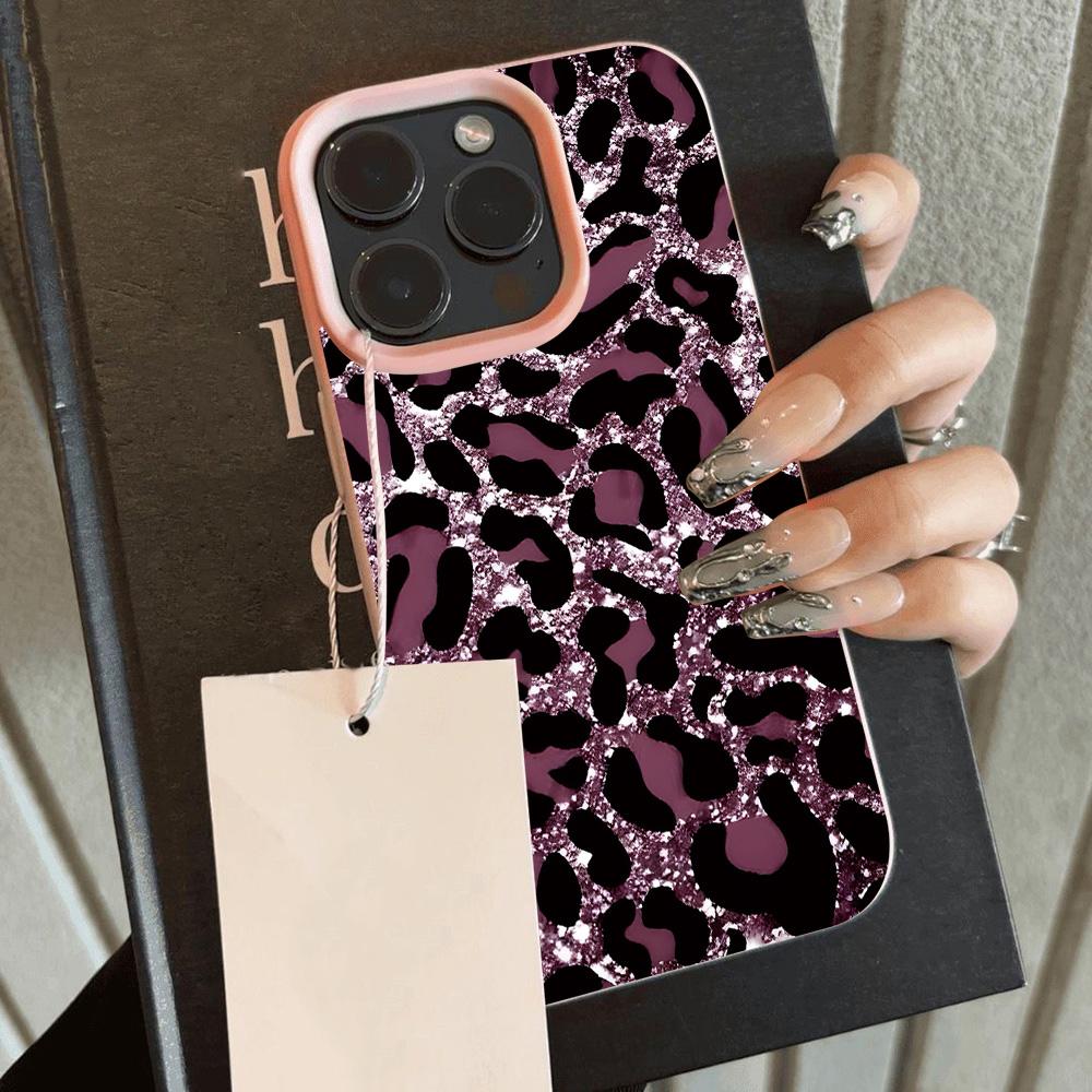 Luxury Leopard Print Cool Lichee Leather Pattern Phone Case For Samsung S26 S25 S24 S23 S22 S21 S20 Plus FE Ultra 4G 5G Cover