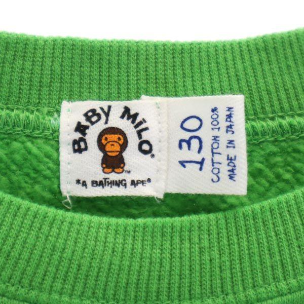 BABY MILO Made In Japan Print Long Sleeve Sweat A BATHING APE Sweatshirt Kid's Used