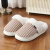 Cotton Shoes Winter Women's Home Slippers Cotton TEU Large Size Plush Shoes Versatile One-pedal Thermal Shoes