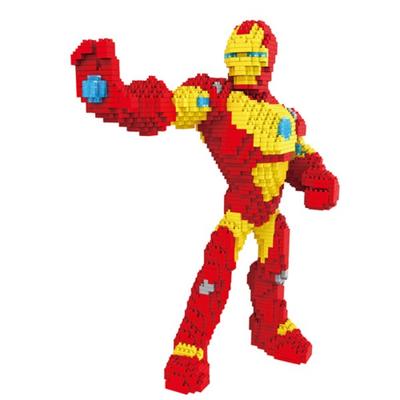 [Nanoblock-Hero] LP Large Steel Man LP Avengers Iron Man Hero Block, Korean Popular Toys