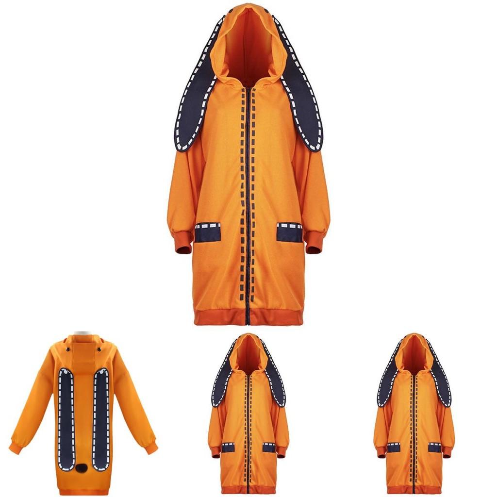 Kakegurui Zwanghafter Spieler Runa Yomozuki Cosplay Kostüm Gemütlicher Hoodie Mantel