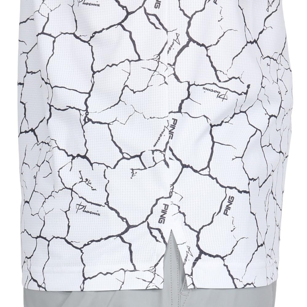 Ping Apparel Men's Short Sleeve Polo Shirt (Water Absorbent, UV Protection) / Golf / 621-5160307 030_White L