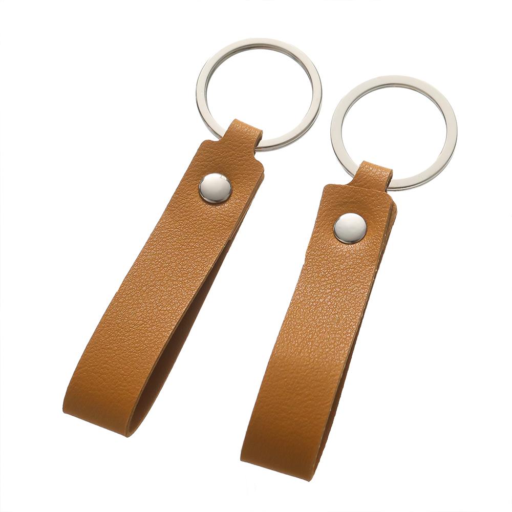 1/5pcs PU Leather Keychain Business Gift Leather Key Chain for Men Women Car Key Strap Waist Wallet KeyChains Keyrings