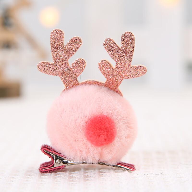 Cute Christmas Pom-Pom Hair Clip